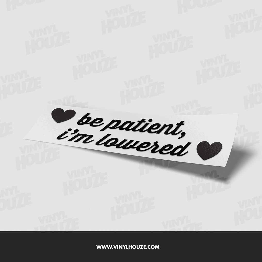 Be patient. I'm lowered <3 - VINYL HOUZE