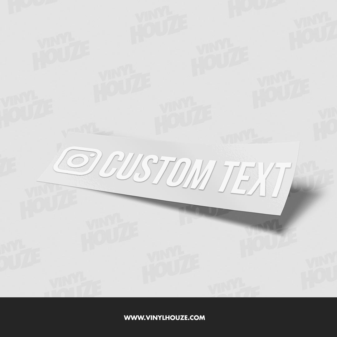 Custom Instagram Name Decals - VINYL HOUZE