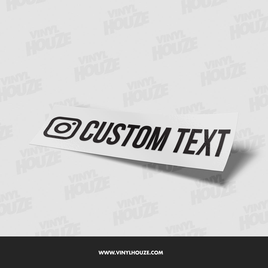 Custom Instagram Name Decals - VINYL HOUZE