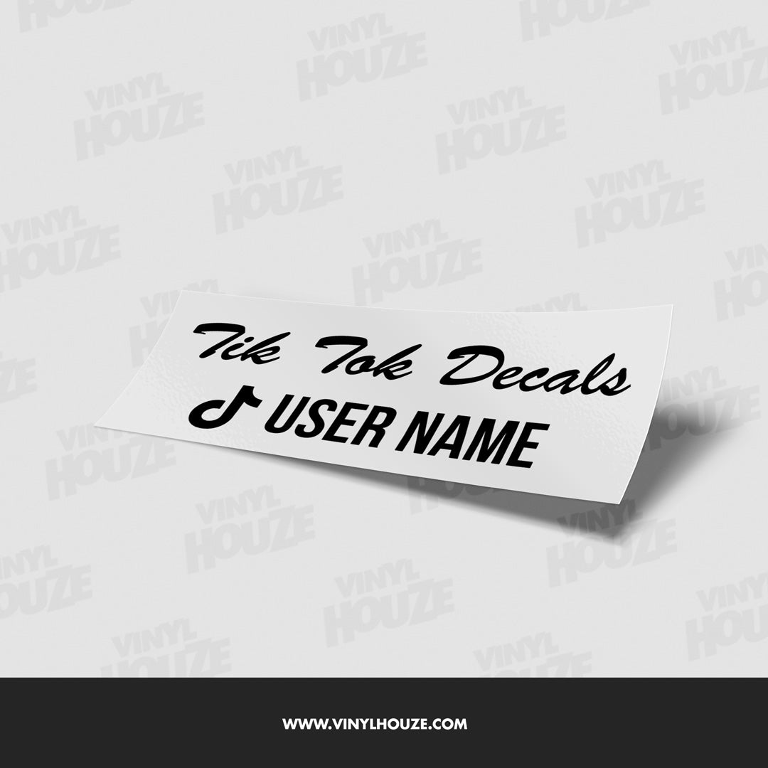 Tik Tok Name Decals - VINYL HOUZE