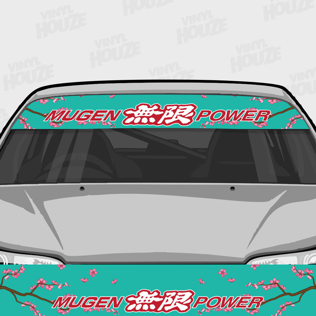 Mugen Sakura Sunvisor Windshield Banner - VINYL HOUZE