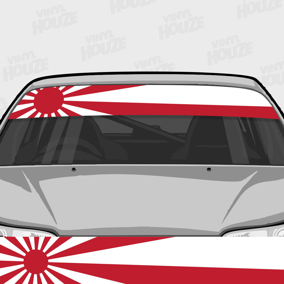Rising Sun Sunvisor Windshield Banner - VINYL HOUZE