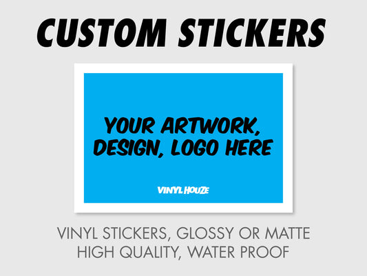 50 Personalized Rectangle Stickers - VINYL HOUZE