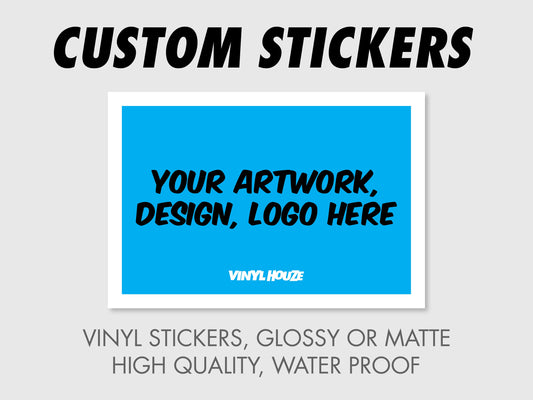 10 Personalized Rectangle Stickers - VINYL HOUZE