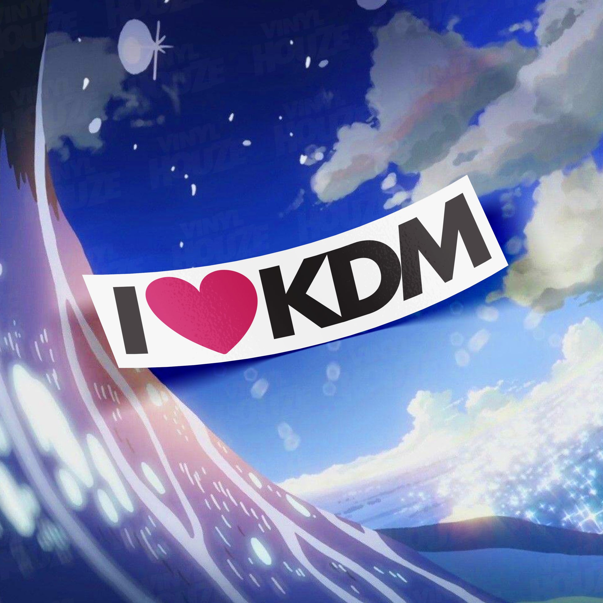 I LOVE KDM Bumper Slap - VINYL HOUZE