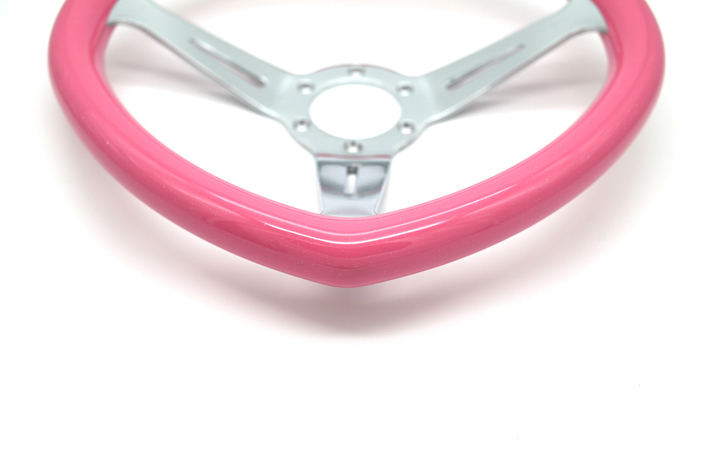 JDM Heart Shaped Racing Steering Wheel Universal Car ABS Steer Wheel Anime Kawaii Cute Car Accessories - VINYL HOUZE