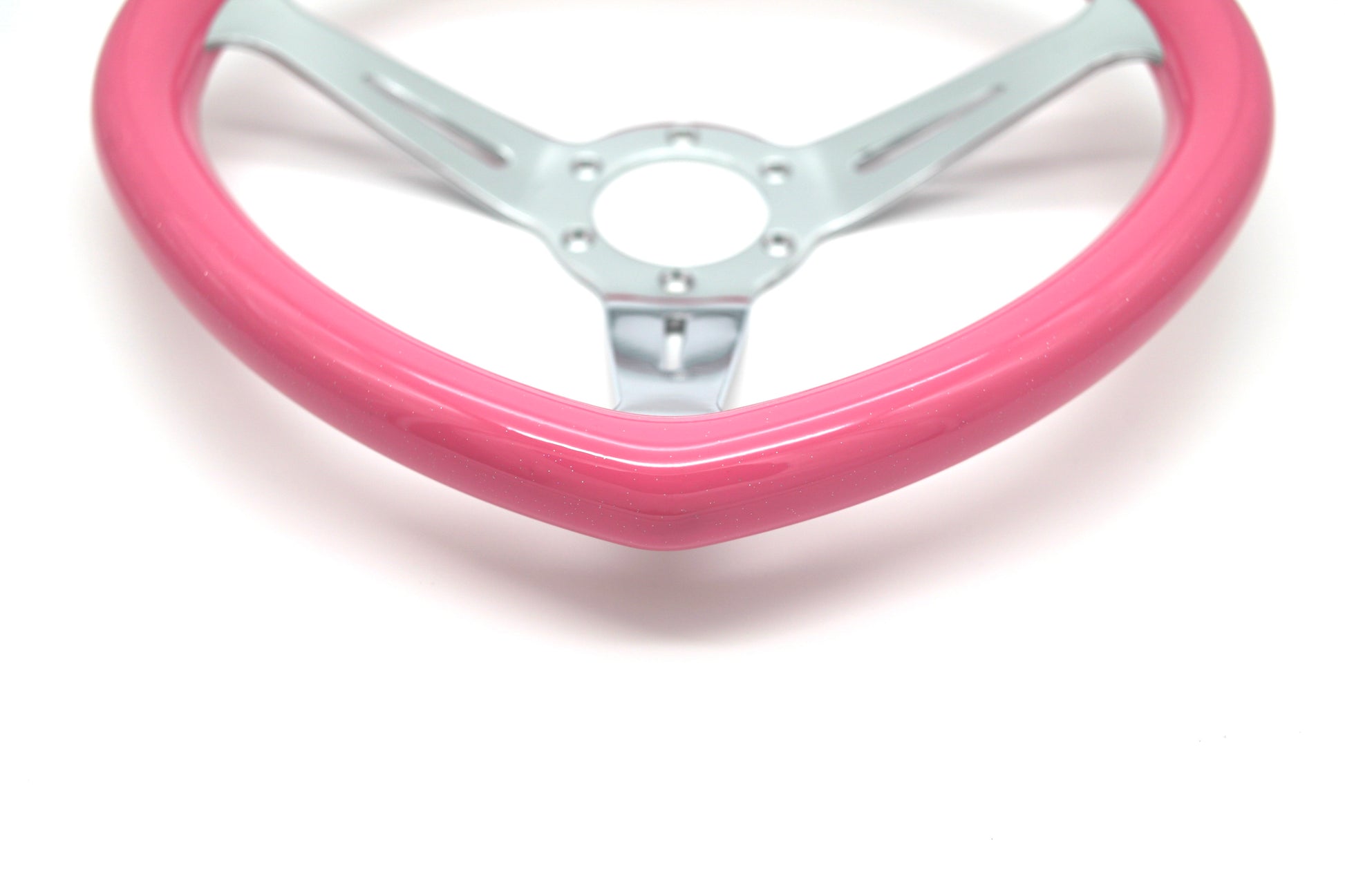 JDM Heart Shaped Racing Steering Wheel Universal Car ABS Steer Wheel Anime Kawaii Cute Car Accessories - VINYL HOUZE