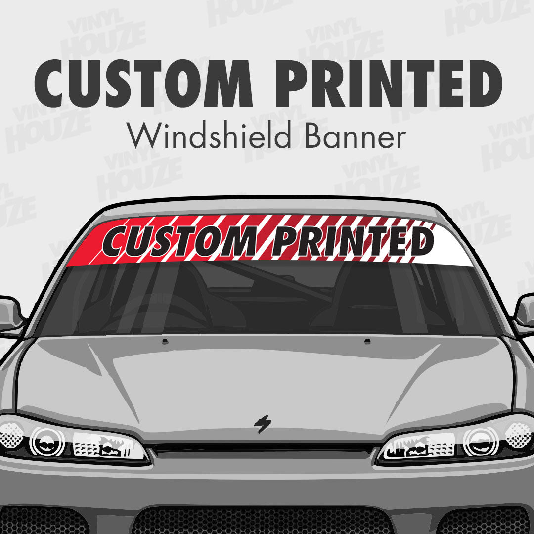 Full-Color Printed Custom Windshield Banner - VINYL HOUZE