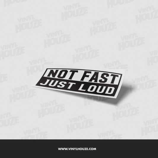 Not fast. Just loud. - VINYL HOUZE