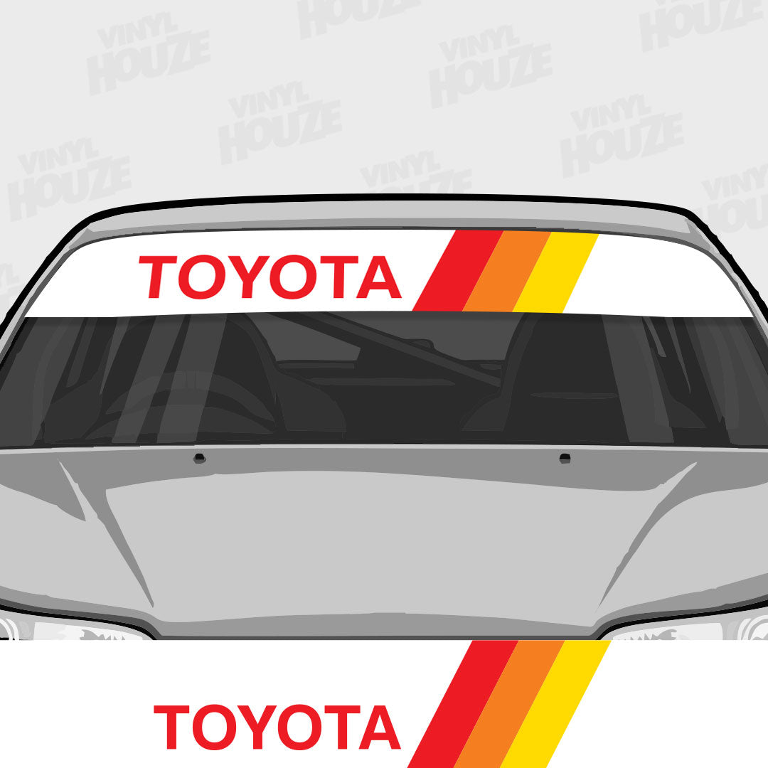 Toyota Racing Sunvisor Windshield Banner - VINYL HOUZE