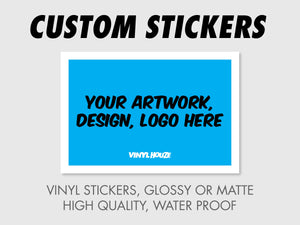 10 Personalized Rectangle Stickers
