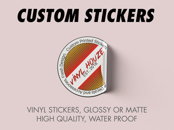 10 Custom Round Circle Kiss Cut