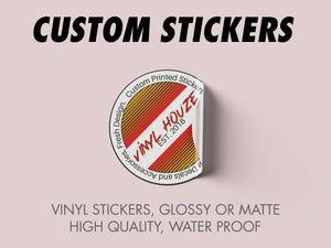100 Custom Round Circle Kiss Cut