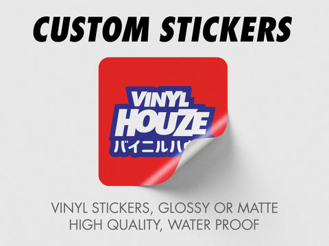 25 Personalized Square Stickers